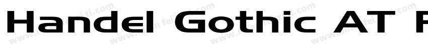 Handel Gothic AT Re字体转换